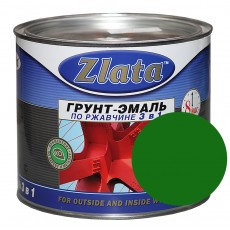 Грунт-эмаль по ржавчине зеленая 1,8 кг "ZLATA" АЗОВ